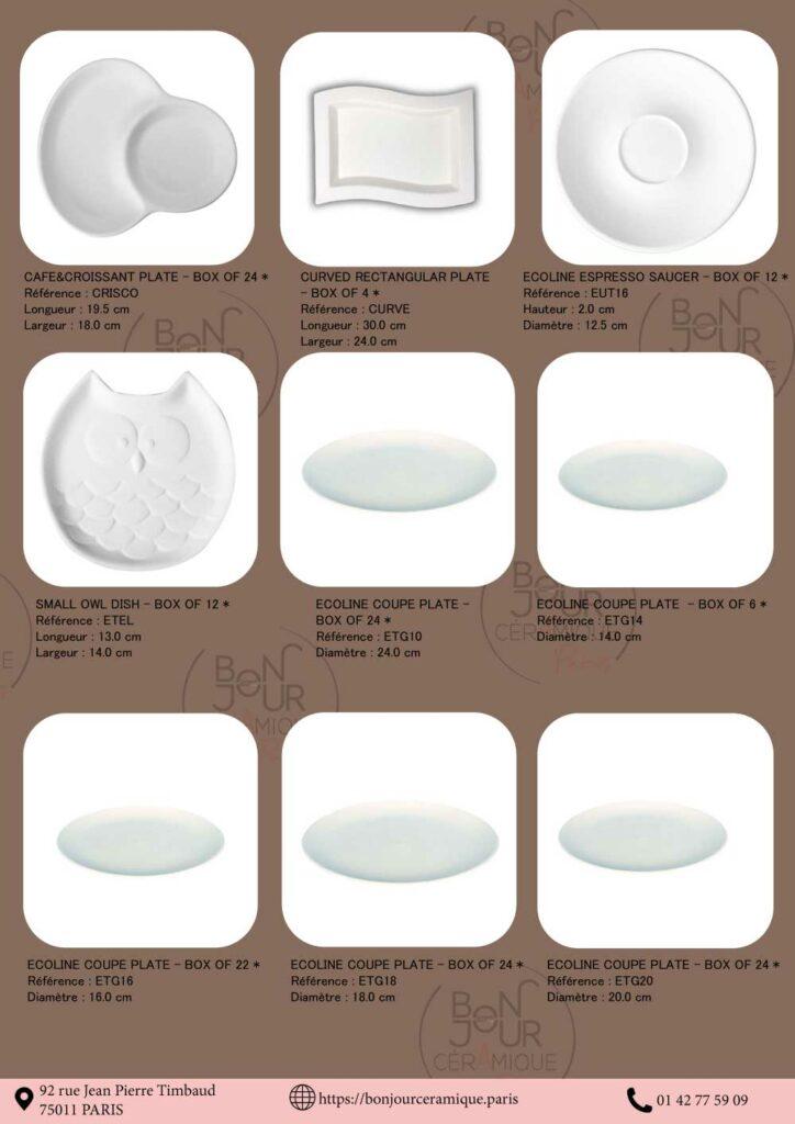 biscuits faience blanche assiettes rondes, carrées, creuse, à dessert ou à tapas… Nos biscuits d'assiettes céramique se prêtent à toutes vos envies culinaires ou décoratives. À peindre, émailler, sublimer.
