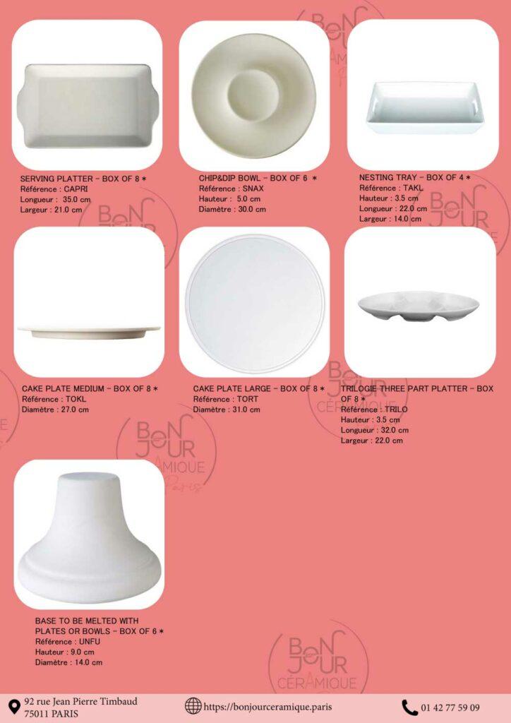 plats ceramique a decorer biscuits faience pour la table ceramique utilitaire a personnaliser plats en biscuit de faience blanche vaisselle creative a emailler