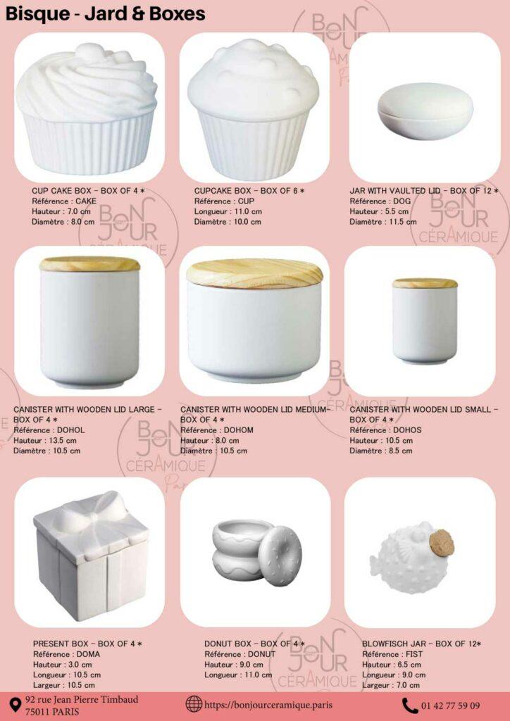 pots ceramique a decorer jars biscuit faience blanche bocaux et boites en ceramique personnalisables
