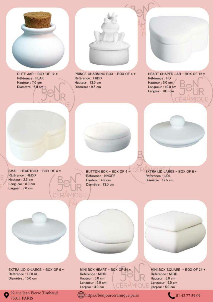 pots ceramique a decorer jars biscuit faience blanche bocaux et boites en ceramique personnalisables