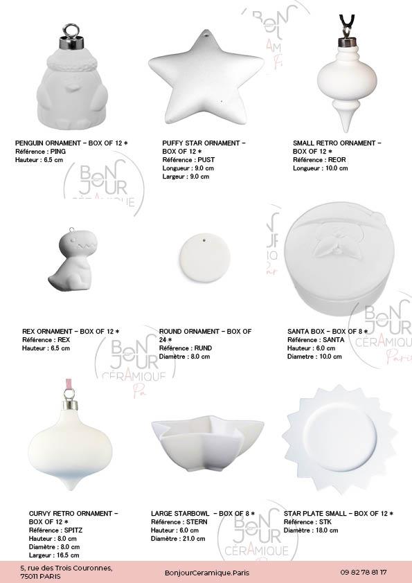 Biscuit spécial Fêtes et évènement en faïence blanche. À personnaliser sans limite Donnez vie à vos créations avec notre sélection de biscuits céramique en forme de bols, fabriqués en faïence blanche par estampage ou coulage. Idéals pour les ateliers, cafés céramiques et créateurs indépendants, ces bols bruts sont prêts à être émaillés, peints, décorés et cuits selon votre inspiration. Disponibles en plusieurs formes et contenances, nos bols biscuités s’adaptent à tous les usages : bols à thé, à soupe, à céréales, ou pièces décoratives. Que vous cherchiez une base pour un projet personnel ou une activité d’atelier, trouvez votre bonheur parmi nos références.