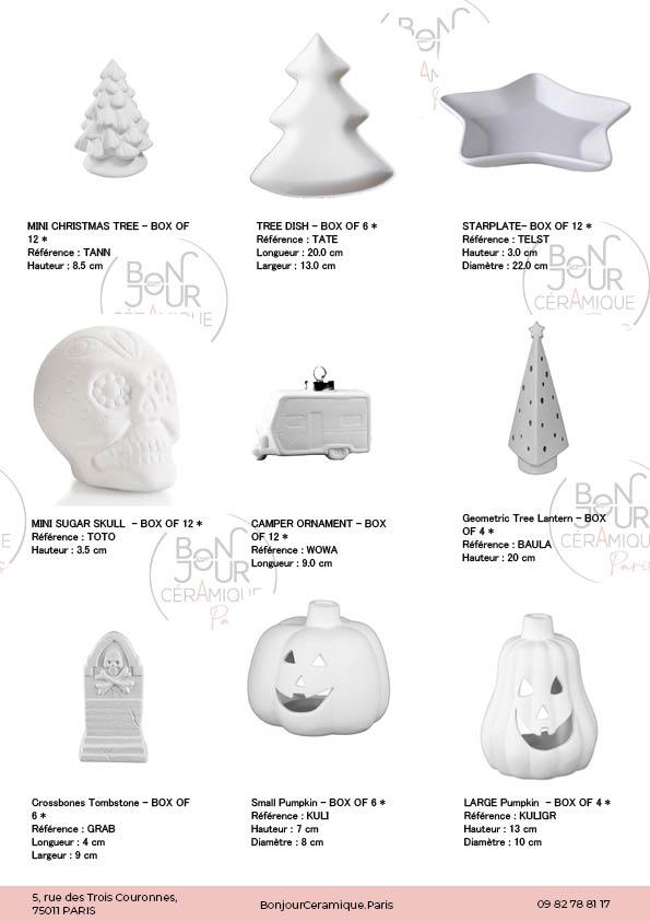 Biscuit spécial Fêtes et évènement en faïence blanche. À personnaliser sans limite Donnez vie à vos créations avec notre sélection de biscuits céramique en forme de bols, fabriqués en faïence blanche par estampage ou coulage. Idéals pour les ateliers, cafés céramiques et créateurs indépendants, ces bols bruts sont prêts à être émaillés, peints, décorés et cuits selon votre inspiration. Disponibles en plusieurs formes et contenances, nos bols biscuités s’adaptent à tous les usages : bols à thé, à soupe, à céréales, ou pièces décoratives. Que vous cherchiez une base pour un projet personnel ou une activité d’atelier, trouvez votre bonheur parmi nos références.