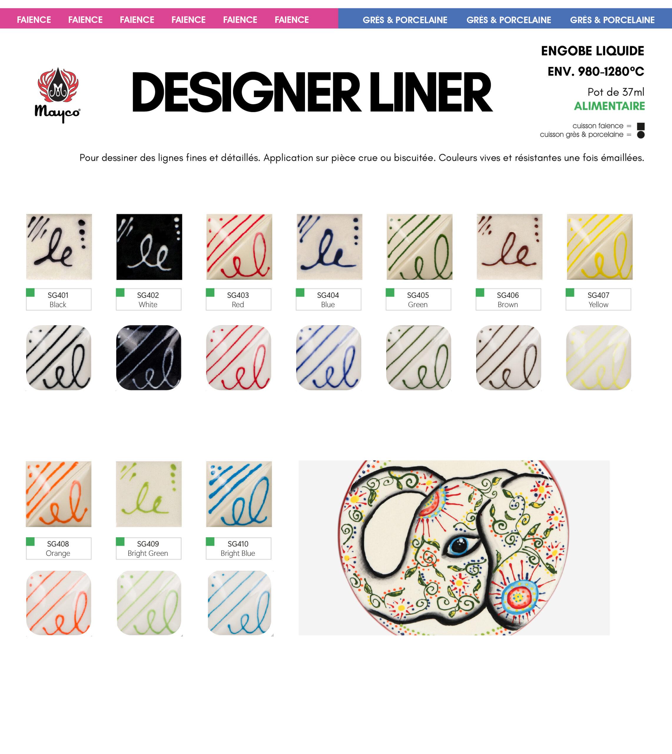 Designer Liner de MAYCO - Stylo Engobe Liquide 