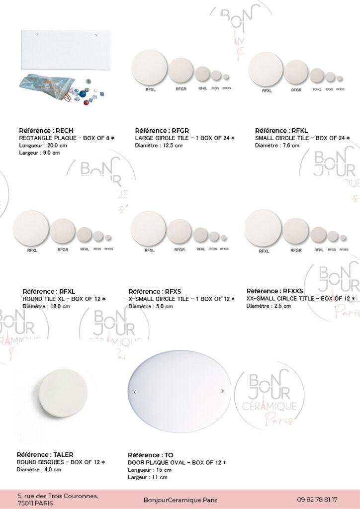 Carreaux en biscuit de faïence blanche. À personnaliser sans limiteNoël, Pâques, Halloween, Saint-Valentin… chaque fête mérite sa création ! Découvrez notre collection de biscuits en faïence blanche à thème, à personnaliser selon l'occasion. En forme de sapin, œuf, citrouille, cœur ou étoile, ces formes festives en biscuit de céramique sont prêtes à être peintes, émaillées et transformées en décorations uniques. Parfaits pour les ateliers créatifs de saison, les cadeaux personnalisés ou les activités manuelles avec enfants, ces biscuits apportent une touche artisanale et pleine d’émotion à chaque grand moment de l’année.